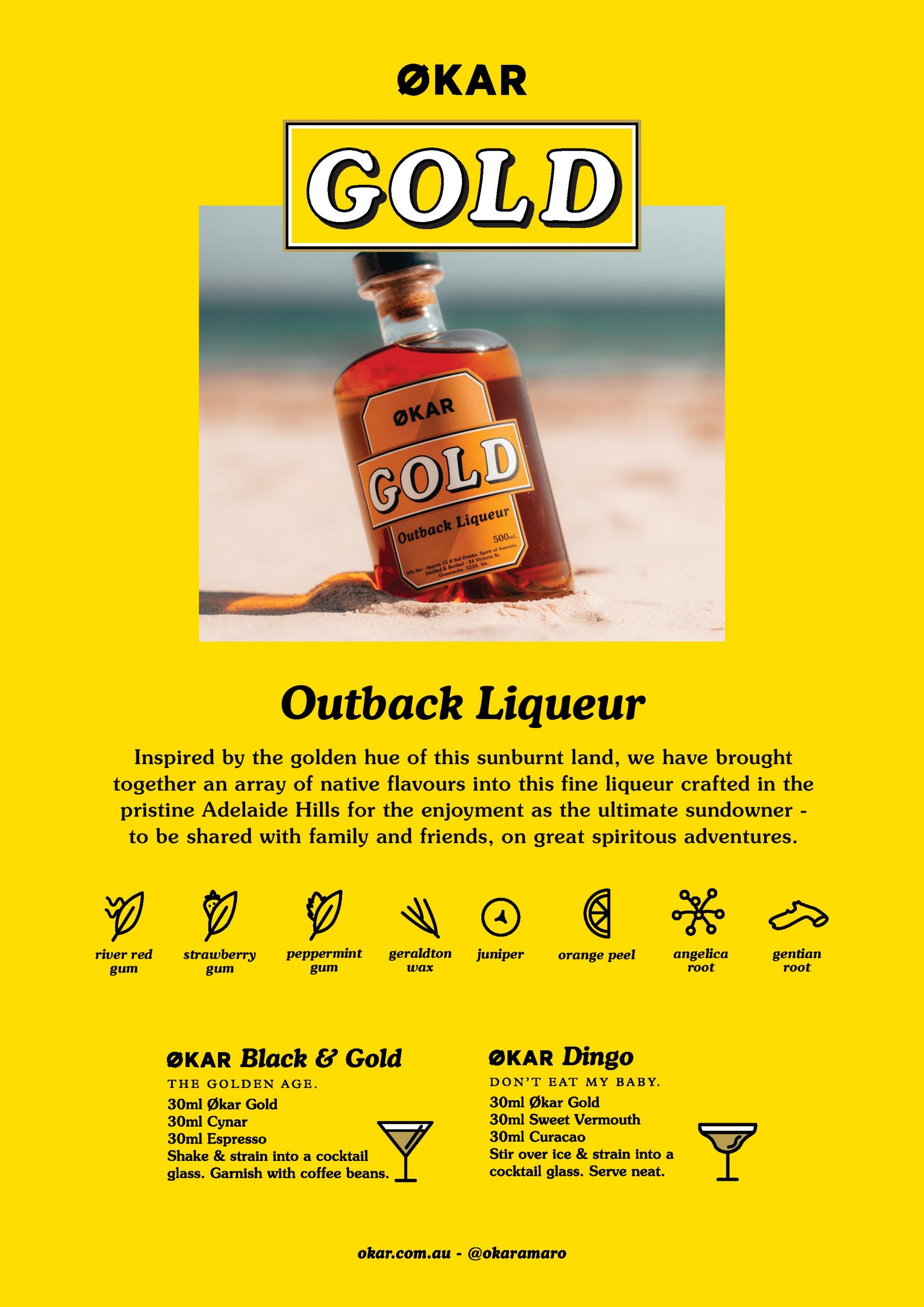 Okar - Gold Outback Liqueur (500ml) - Image 2