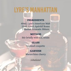 Alternative view of Lyre's Manhattan Set (non-alcoholic)